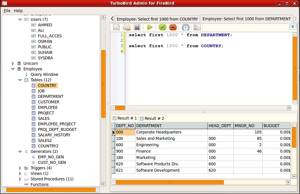 Firebird screenshot 1