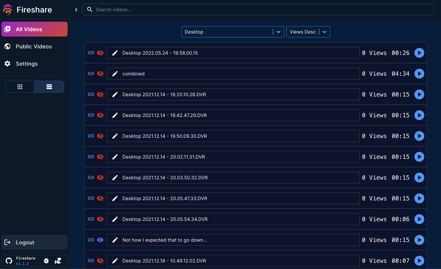 Fireshare screenshot 3