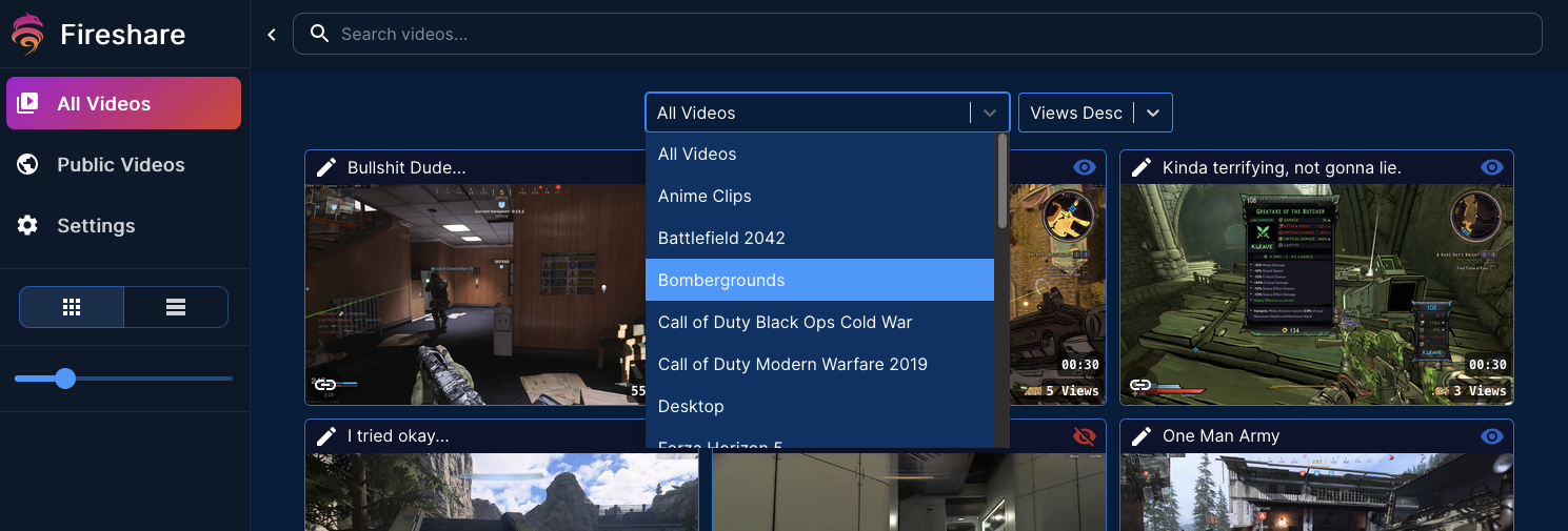 Fireshare screenshot 5