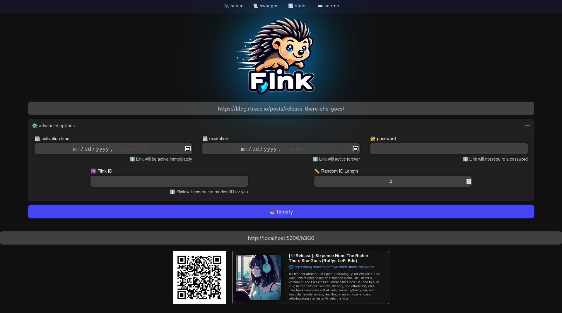Flink screenshot 1