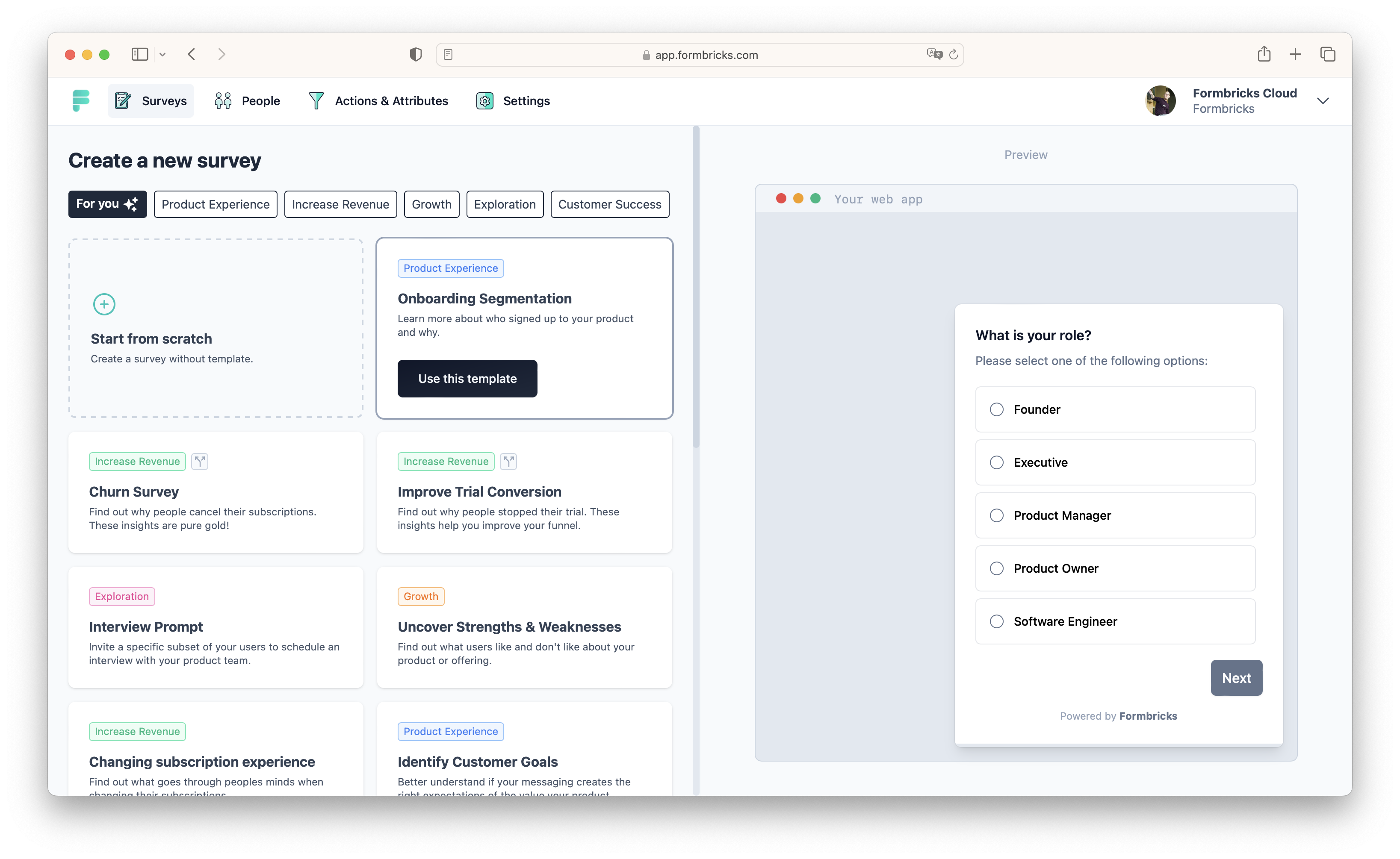 Formbricks screenshot 1