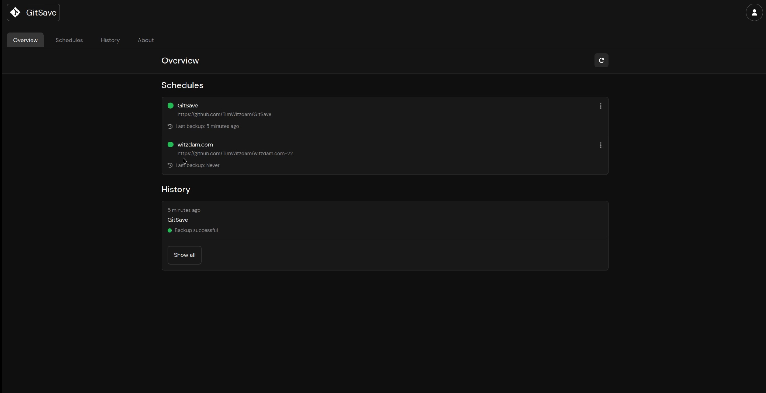 GitSave screenshot 1