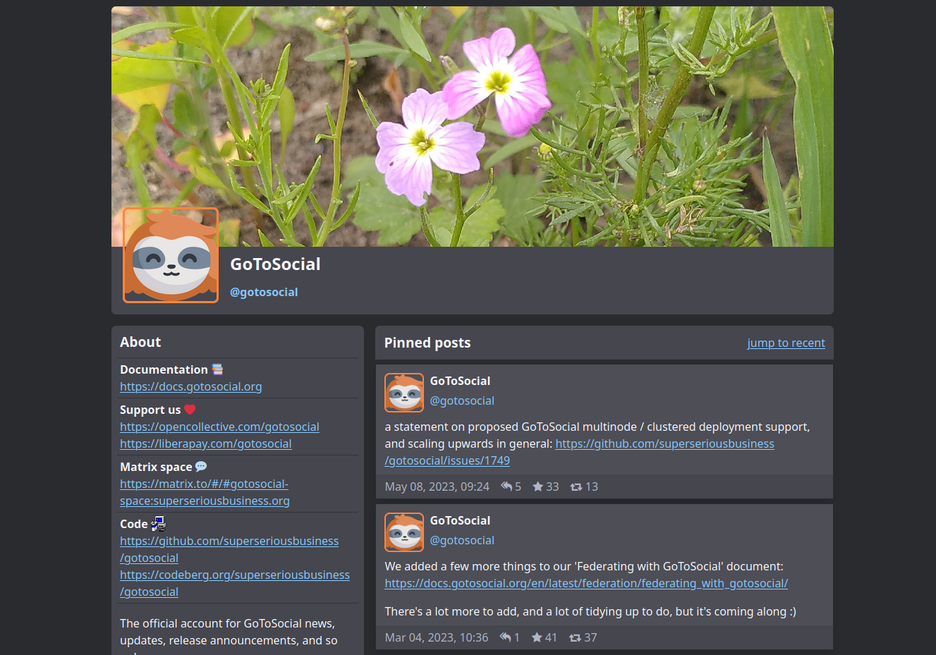 GoToSocial screenshot 1