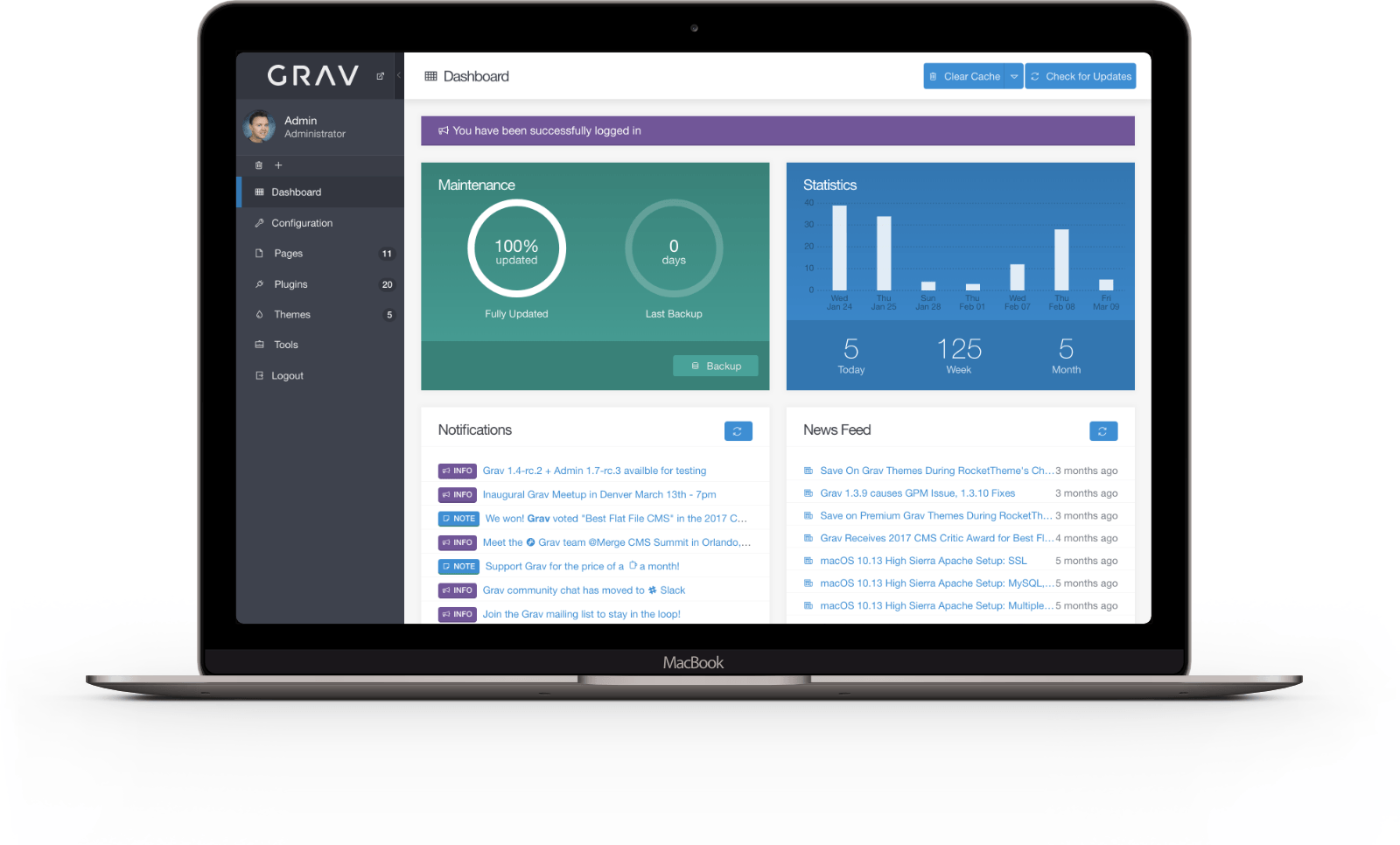 Grav screenshot 1