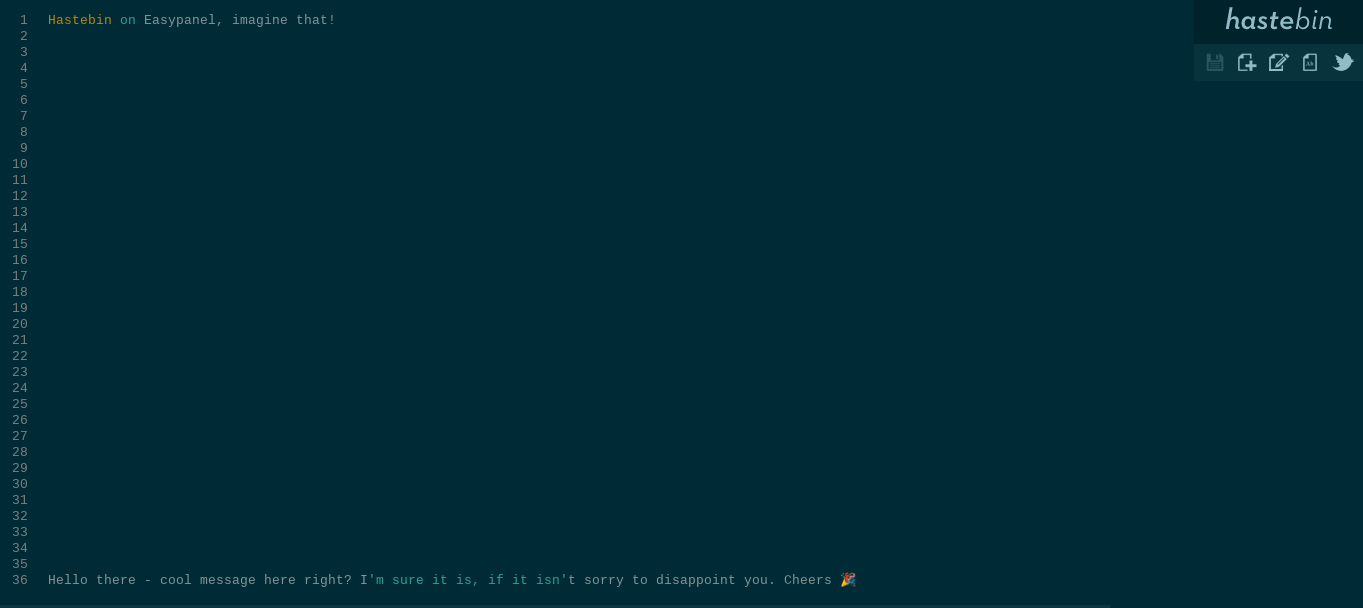 Hastebin screenshot 1