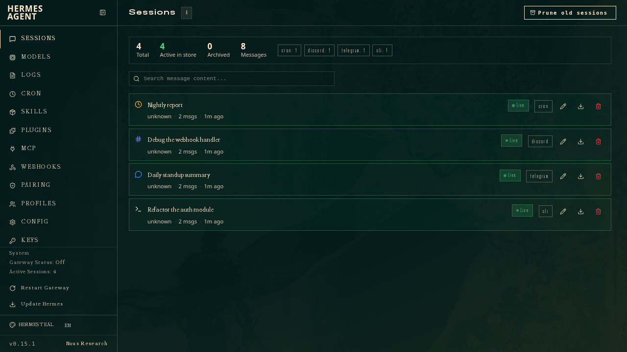 Hermes Agent screenshot 1