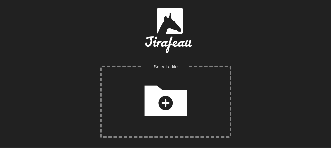 Jirafeau screenshot 1