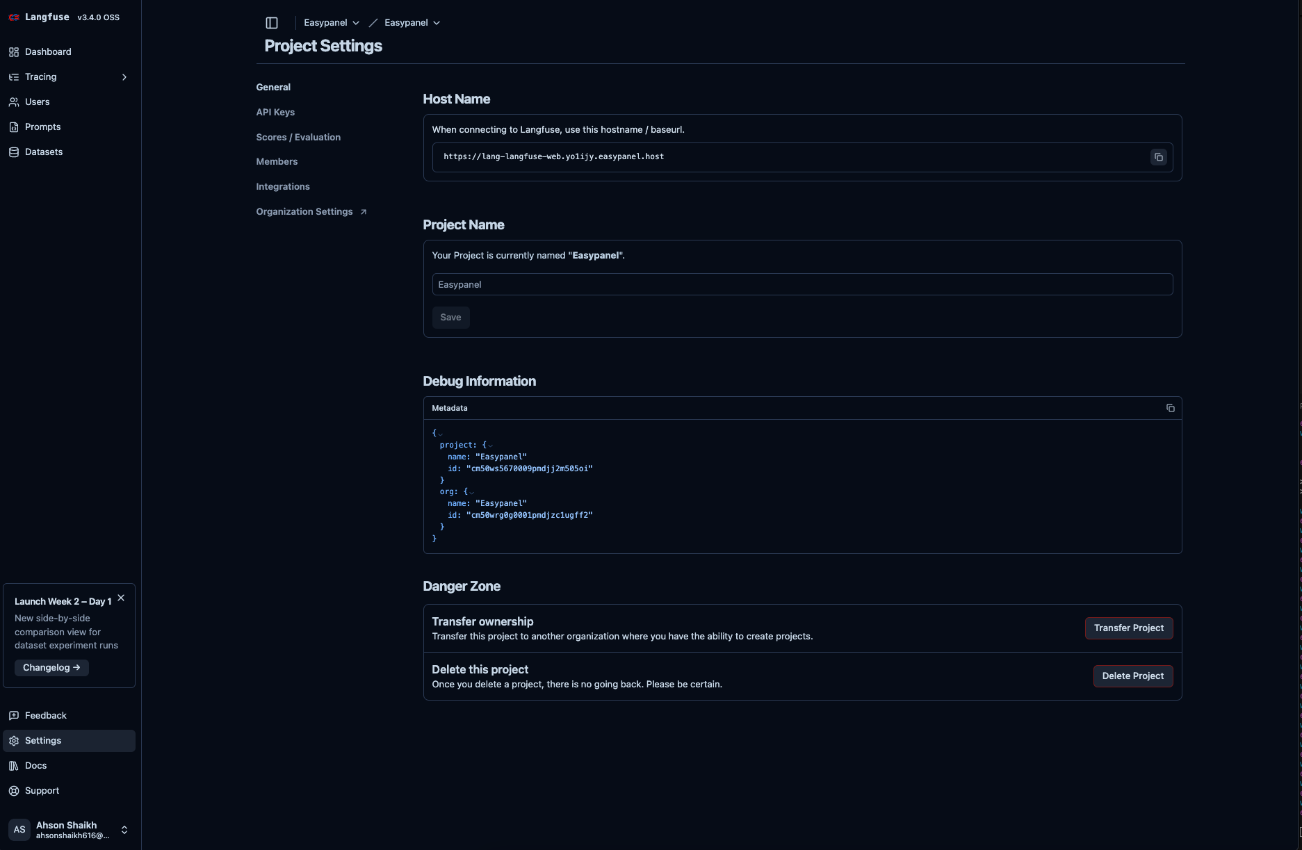 Langfuse screenshot 1