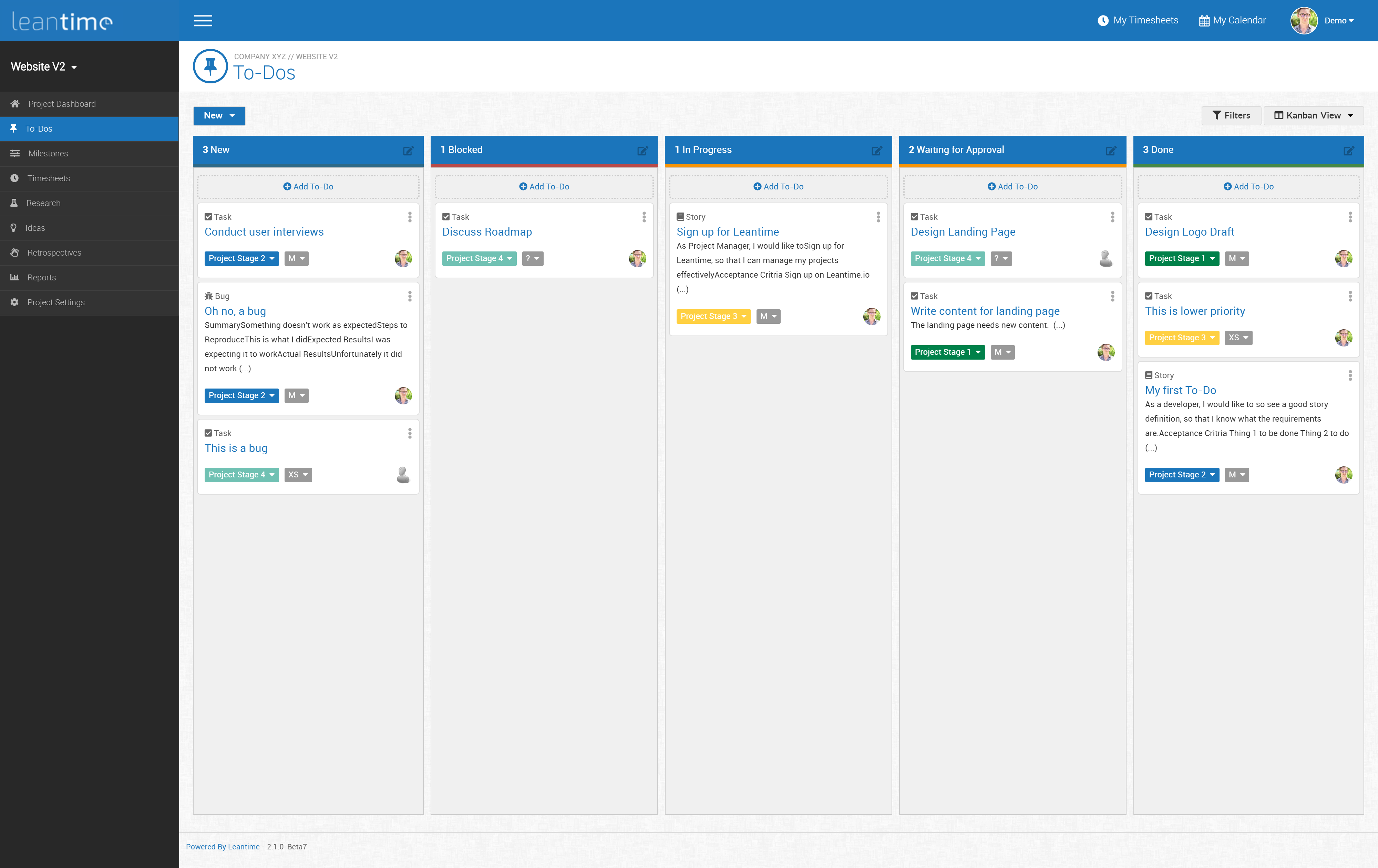 Leantime screenshot 1