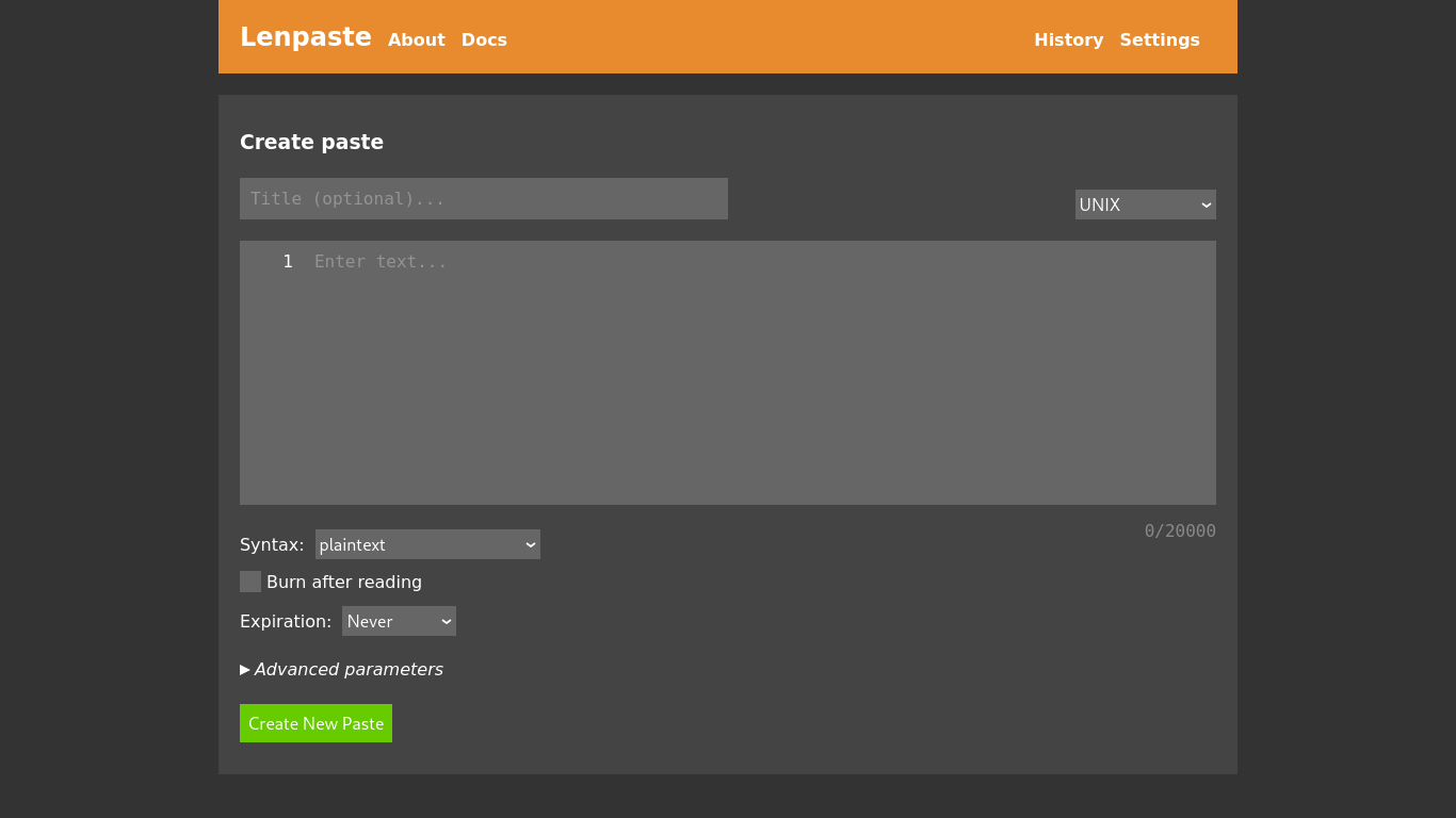 Lenpaste screenshot 1