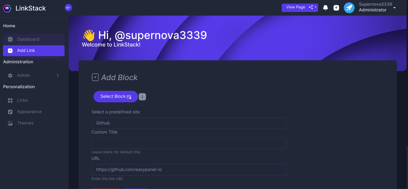 LinkStack screenshot 2