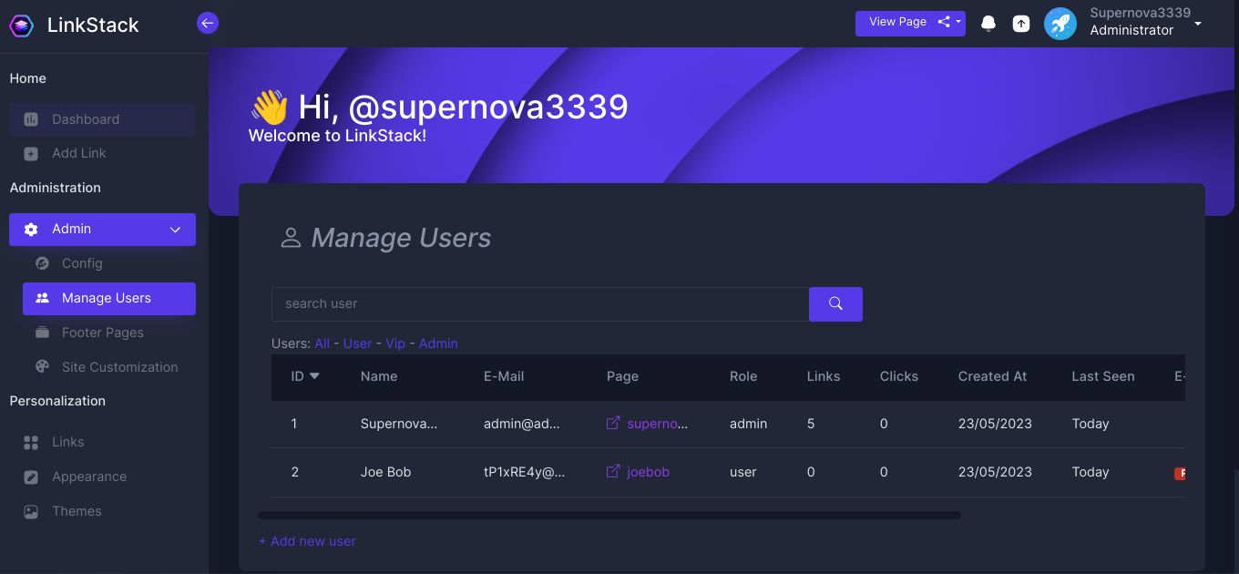 LinkStack screenshot 3
