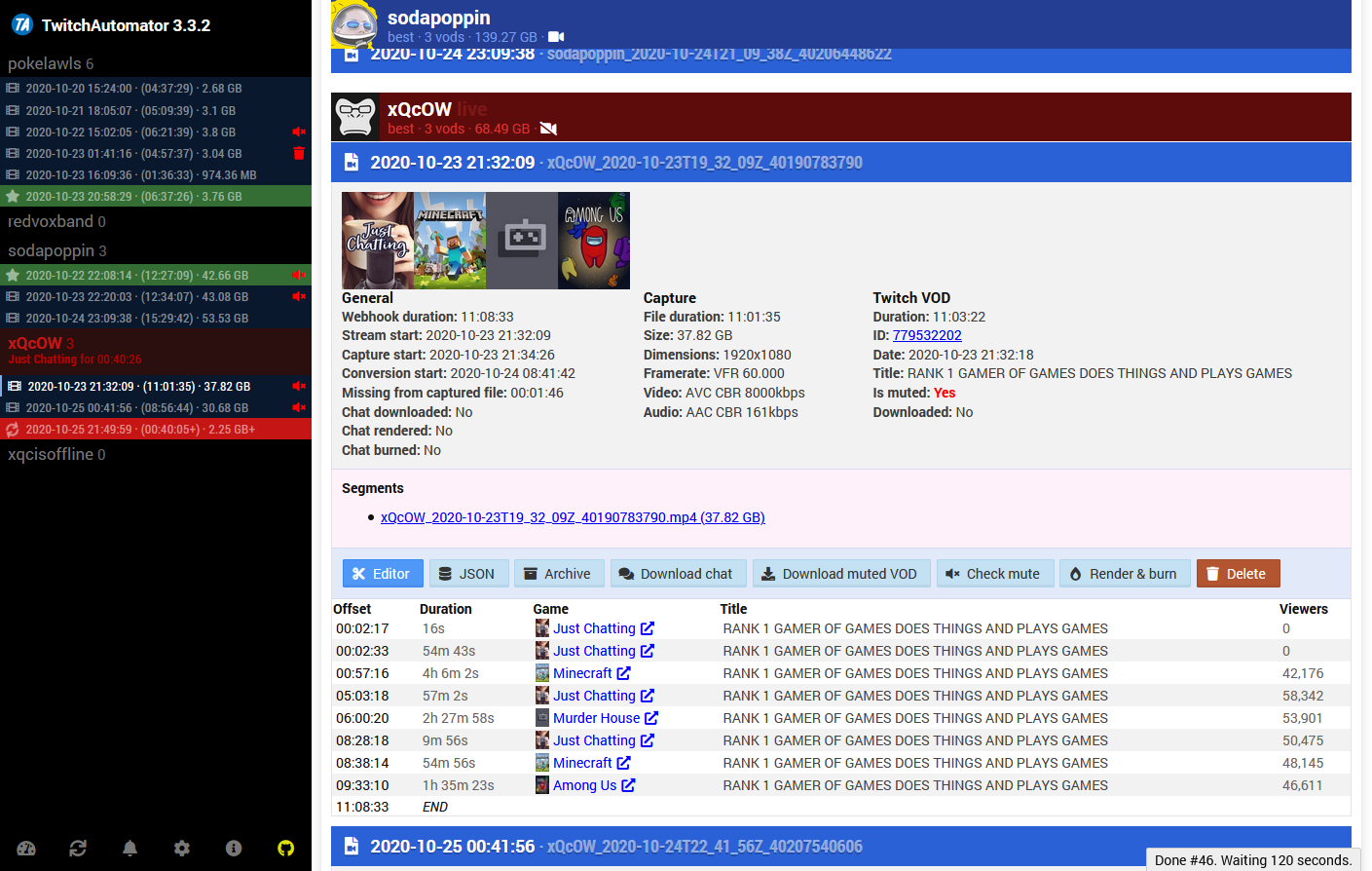 LiveStreamDVR screenshot 1