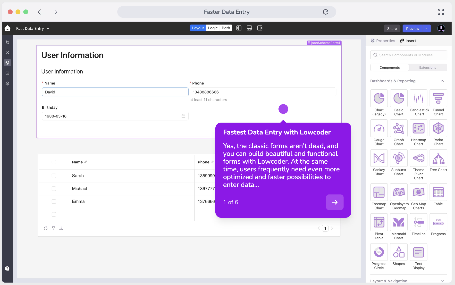 Lowcoder screenshot 1