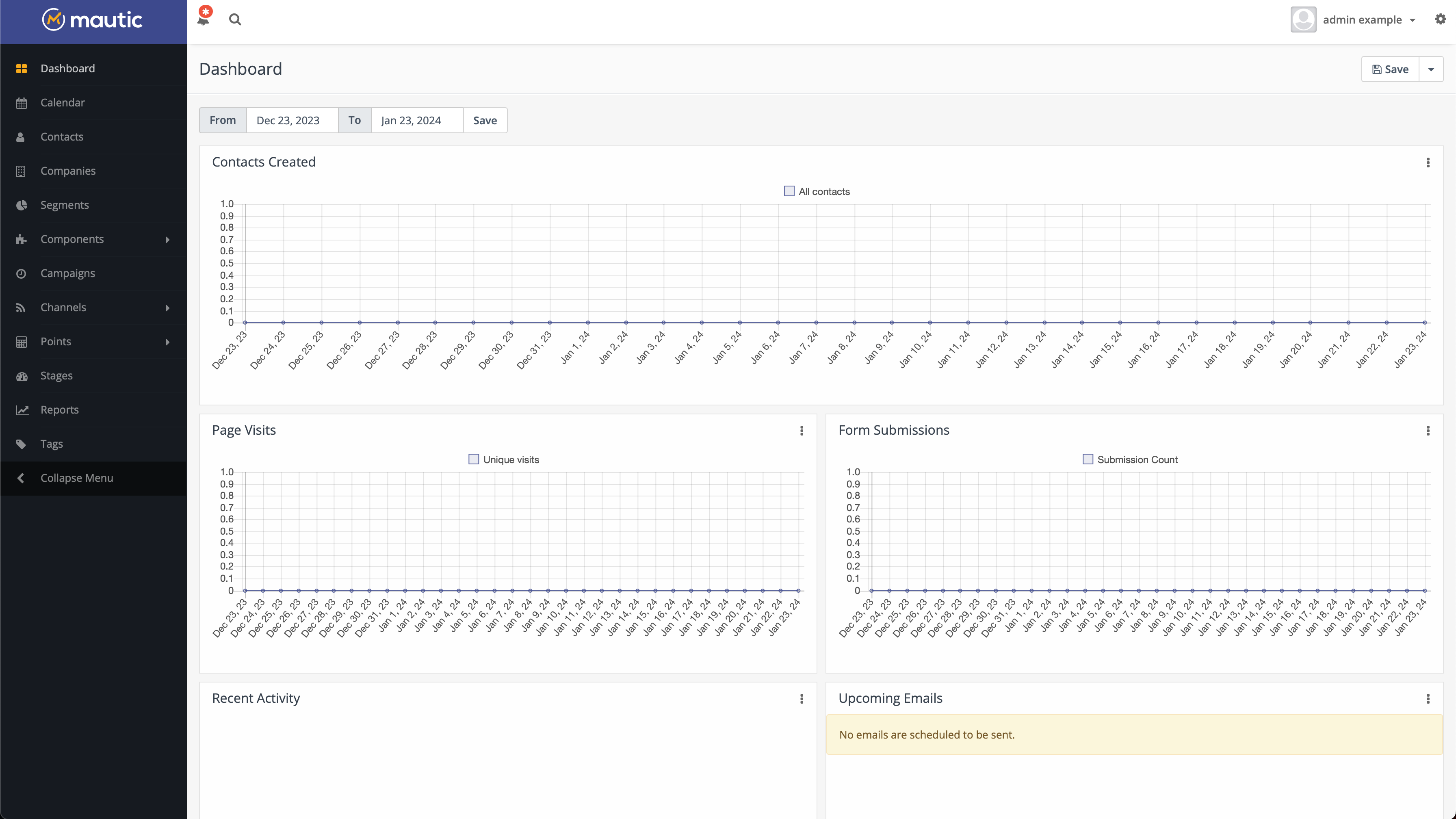 Mautic screenshot 1