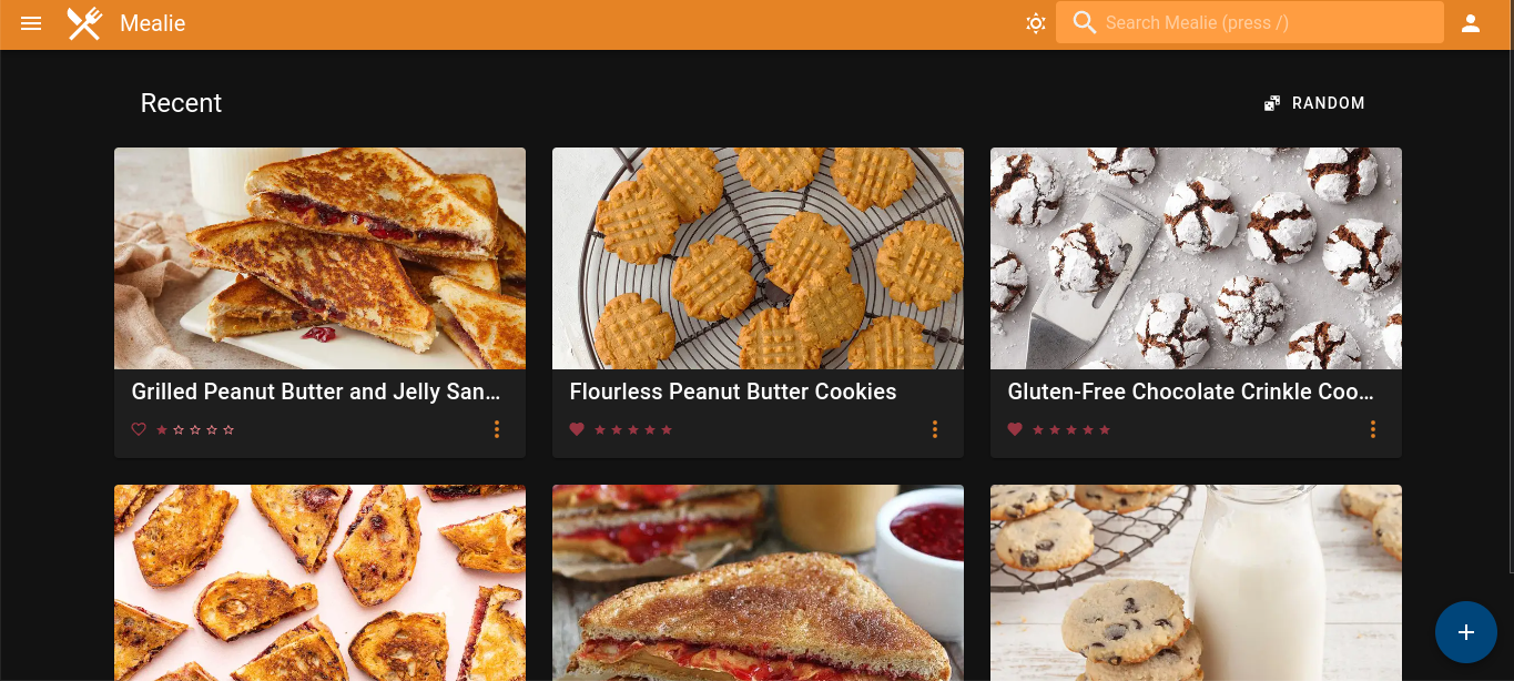 Mealie screenshot 1