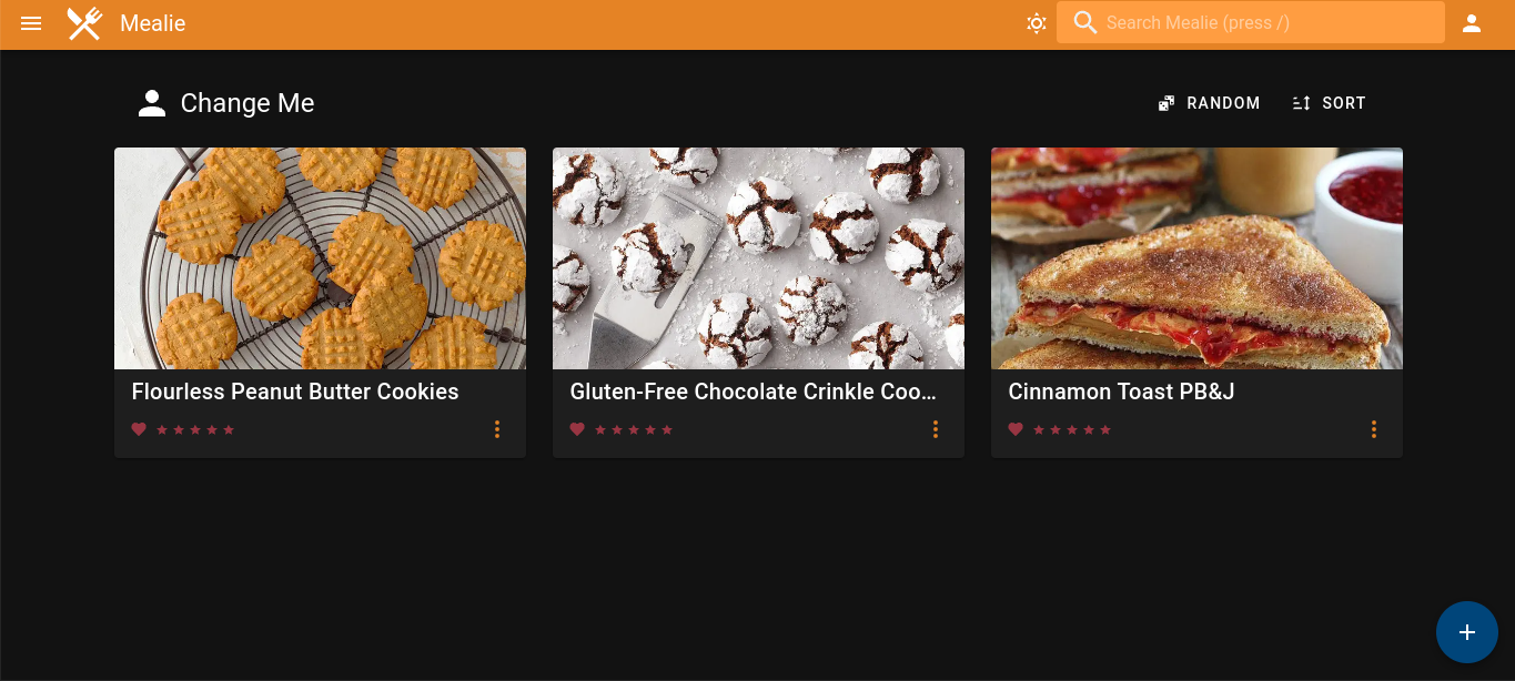 Mealie screenshot 2