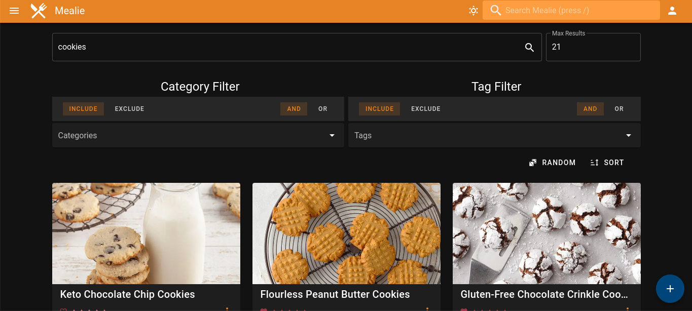 Mealie screenshot 3