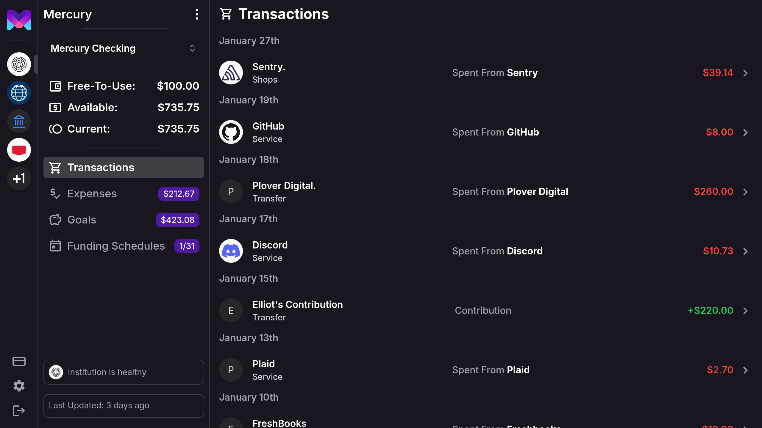 Monetr screenshot 1