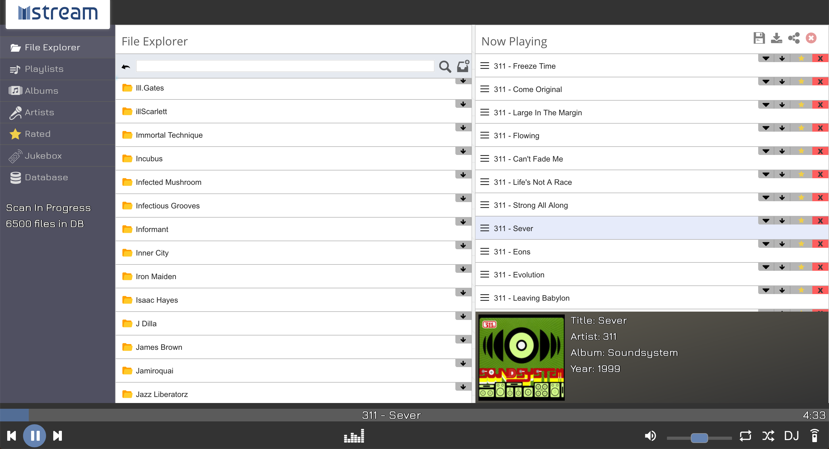 Mstream screenshot 1