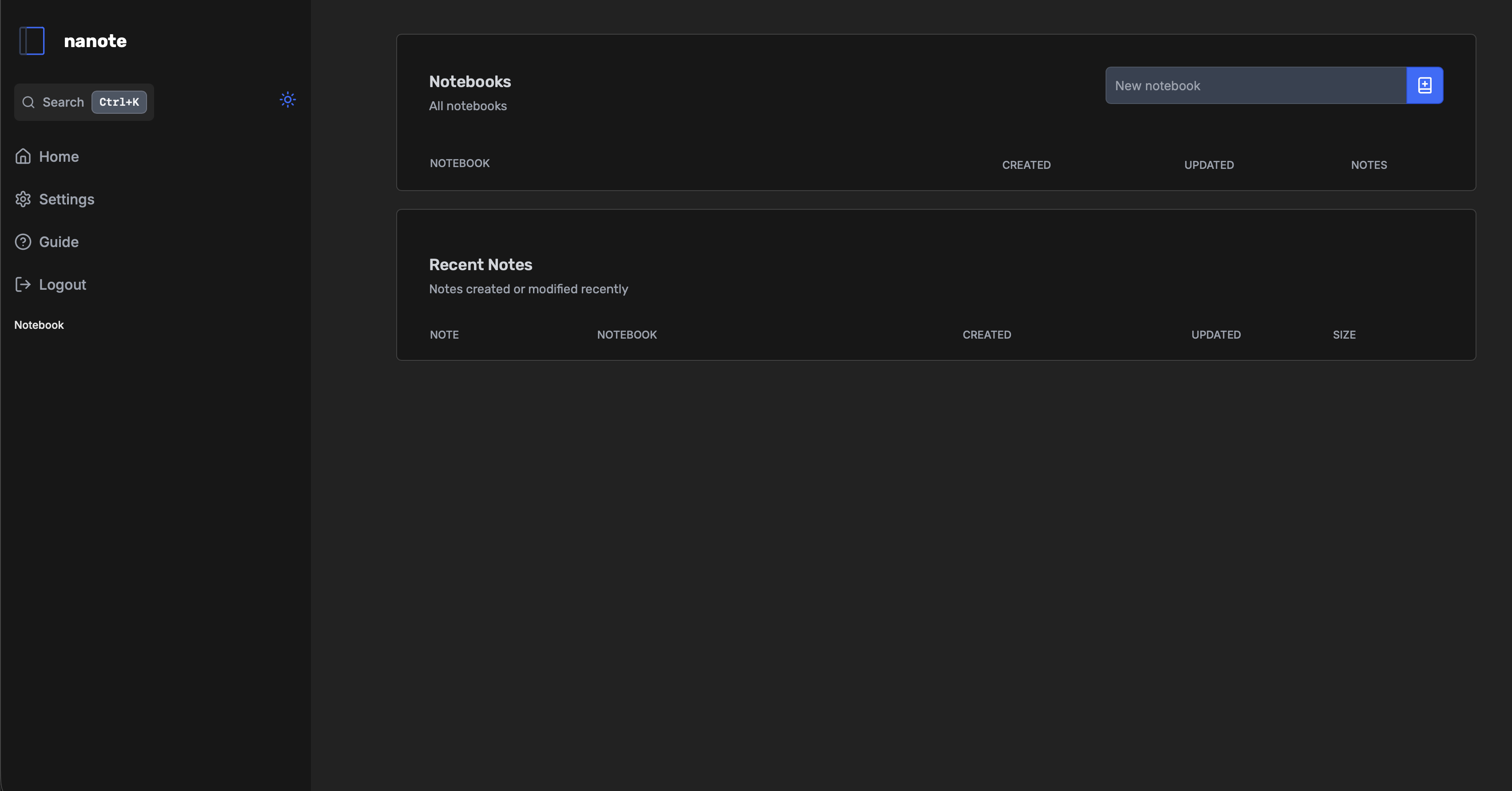 Nanote screenshot 1