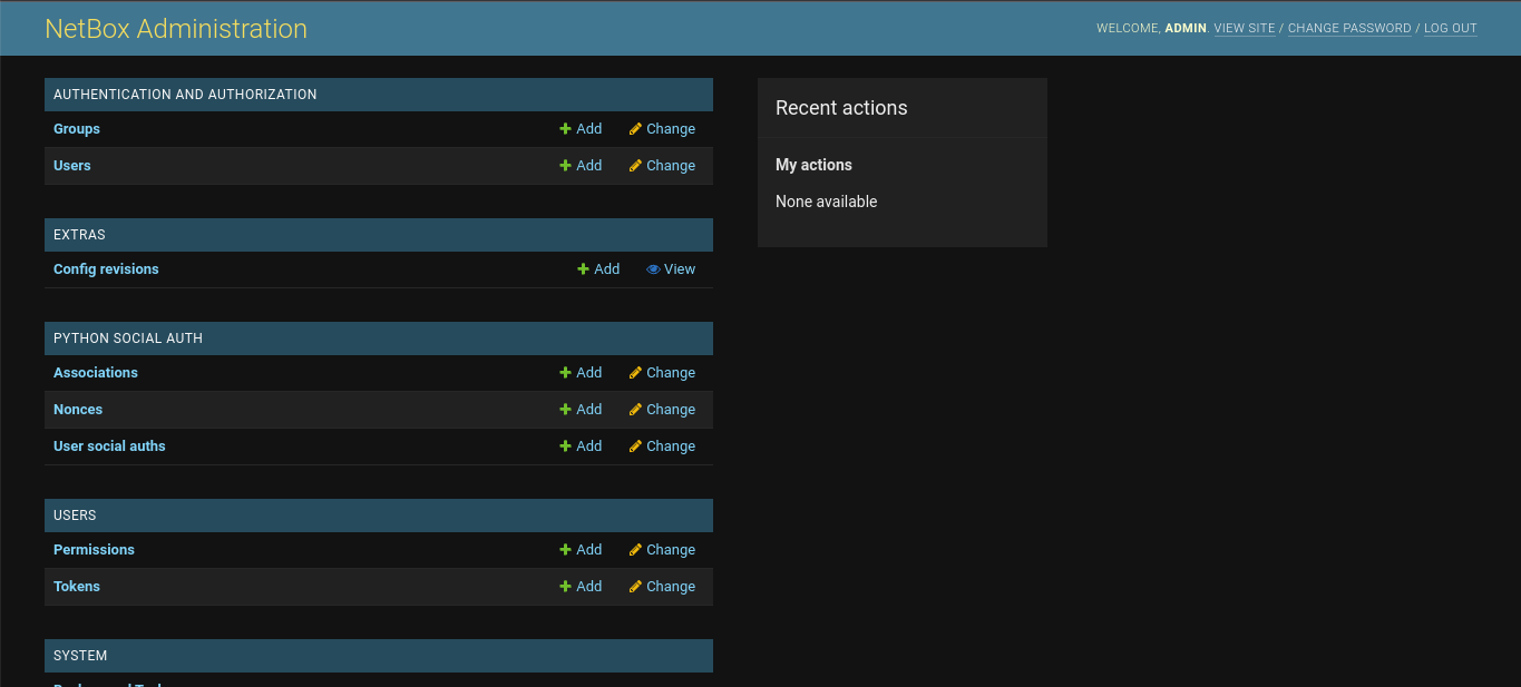 Netbox screenshot 2