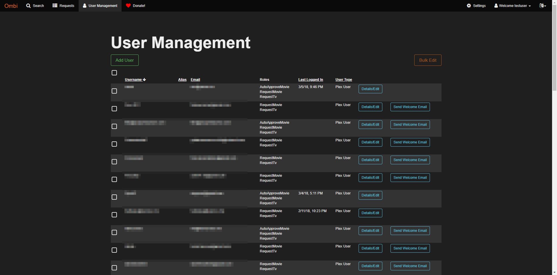 Ombi screenshot 1