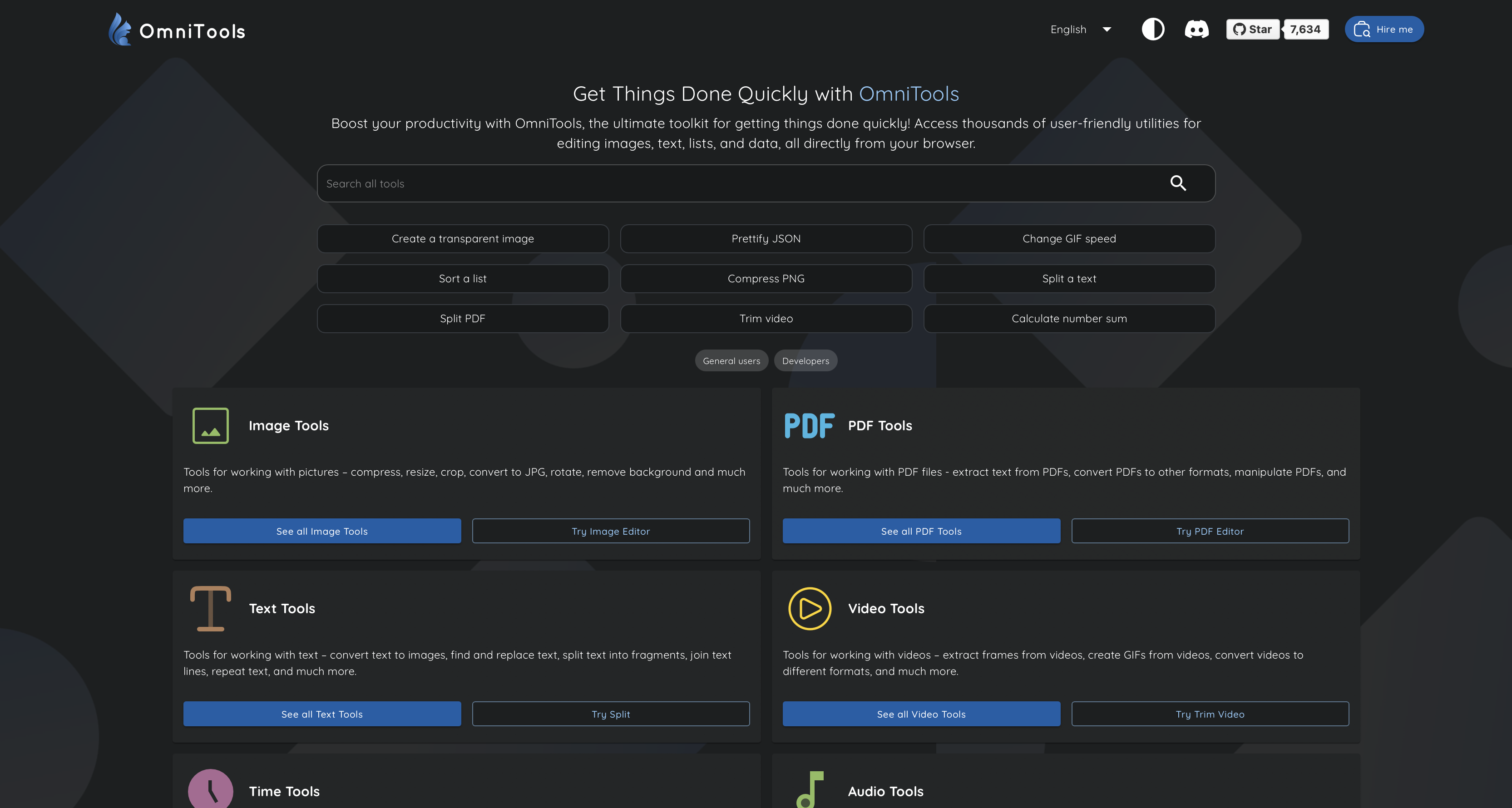 Omni Tools screenshot 1