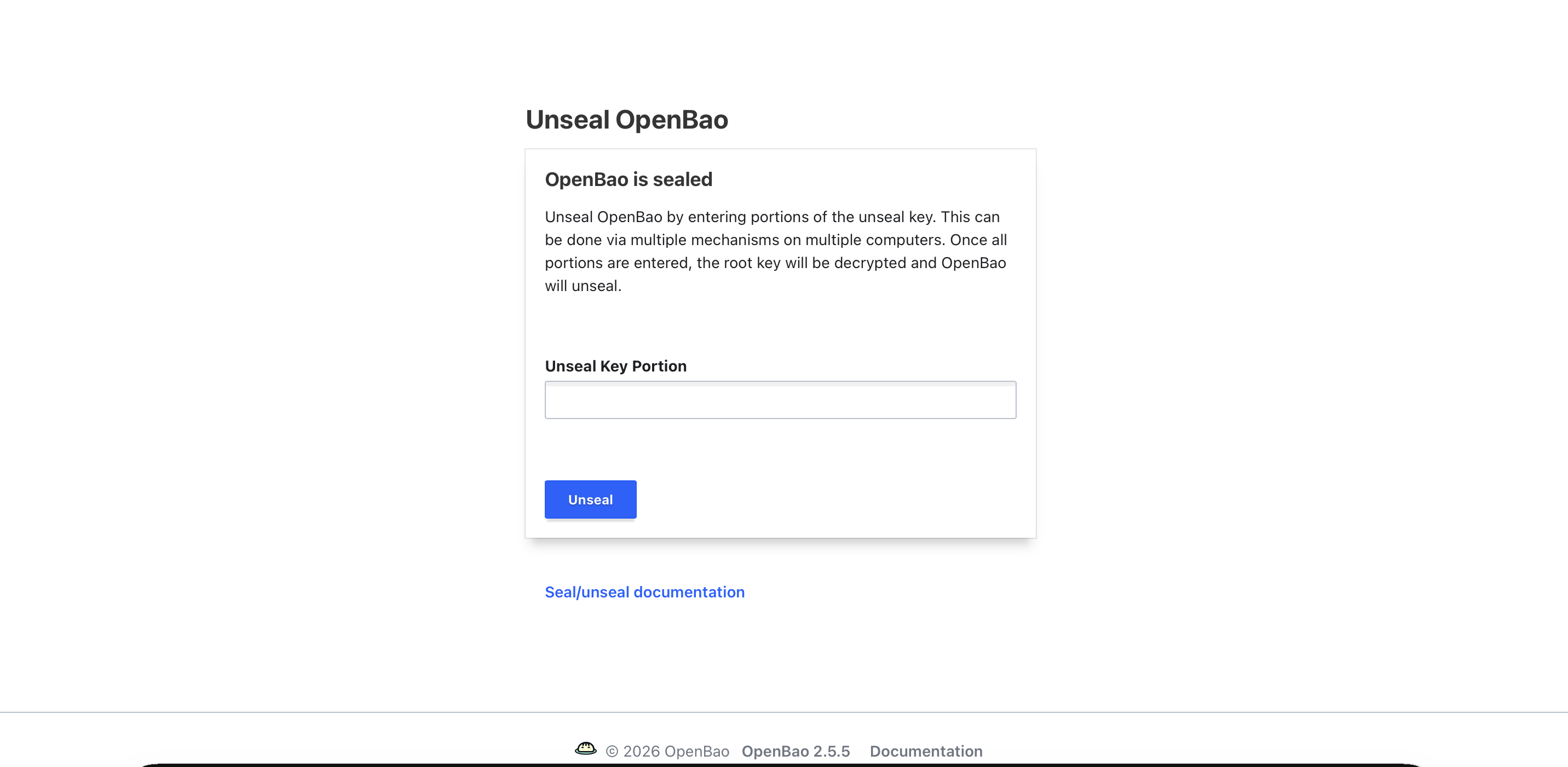 OpenBao screenshot 1