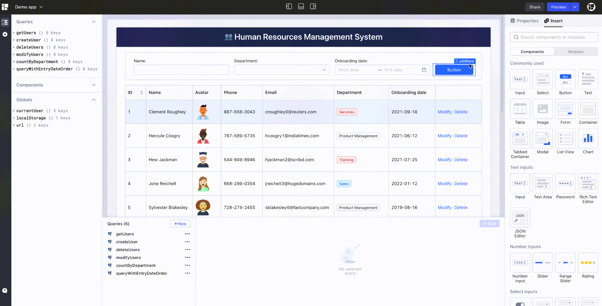 Openblocks screenshot 1