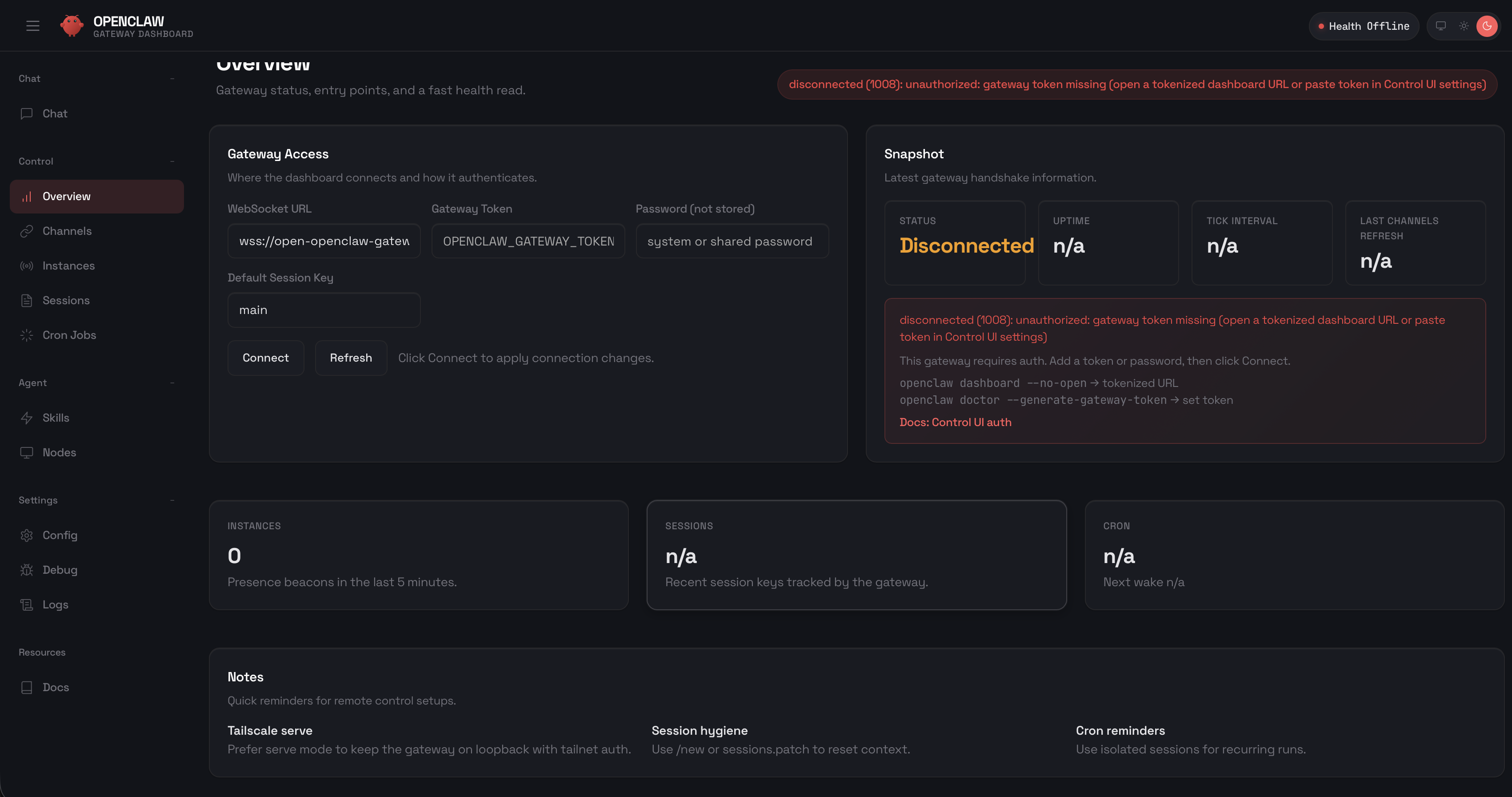 OpenClaw screenshot 2