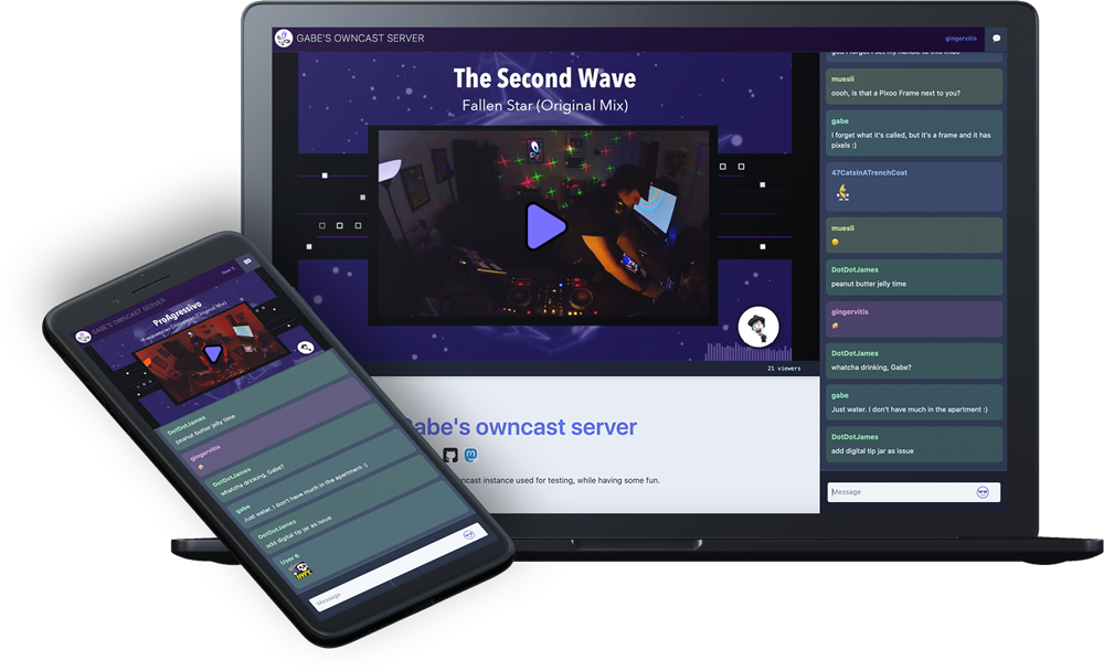 Owncast screenshot 1