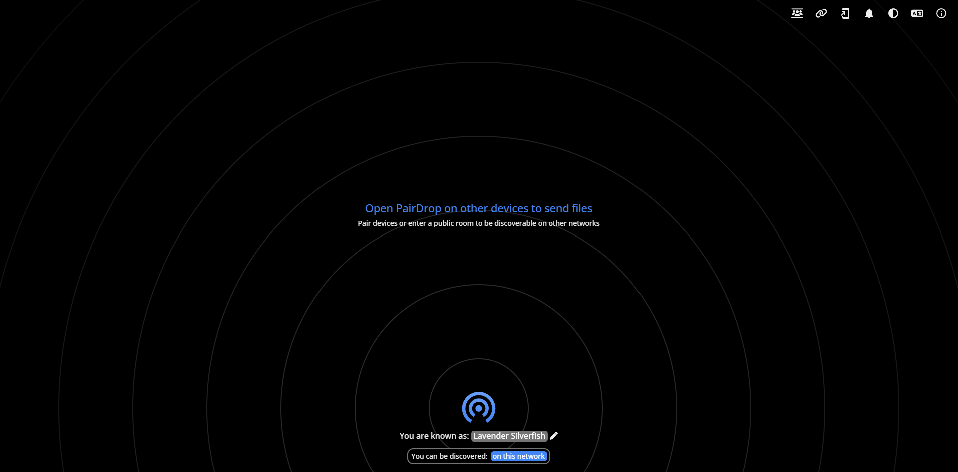 PairDrop screenshot 1