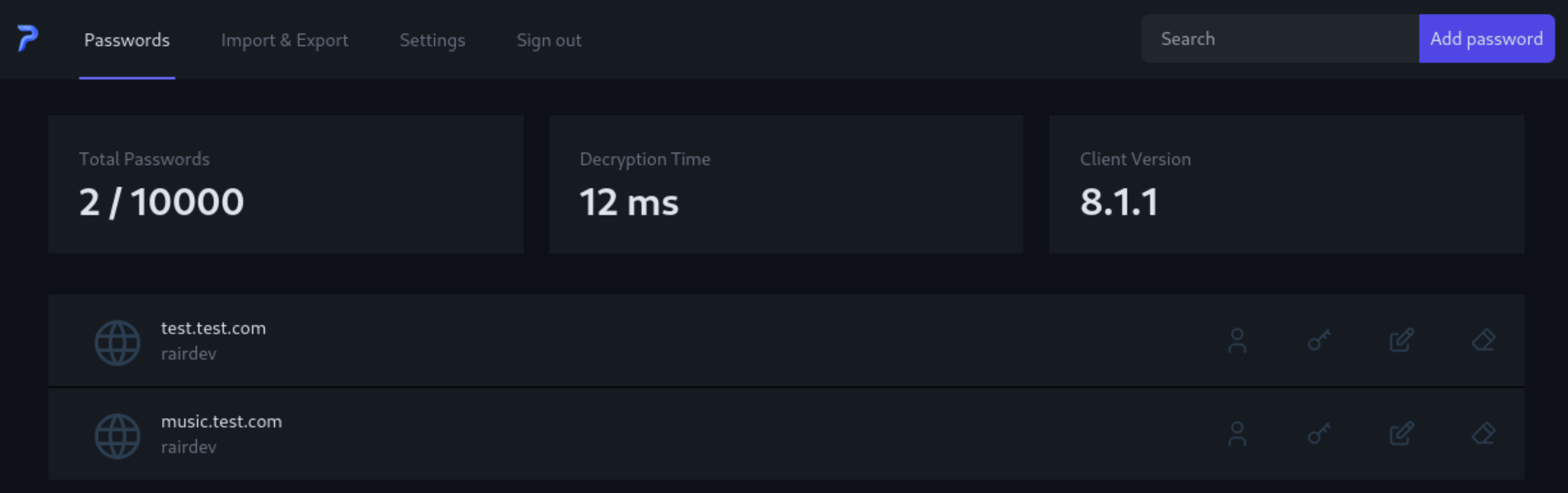 Passky Server screenshot 1