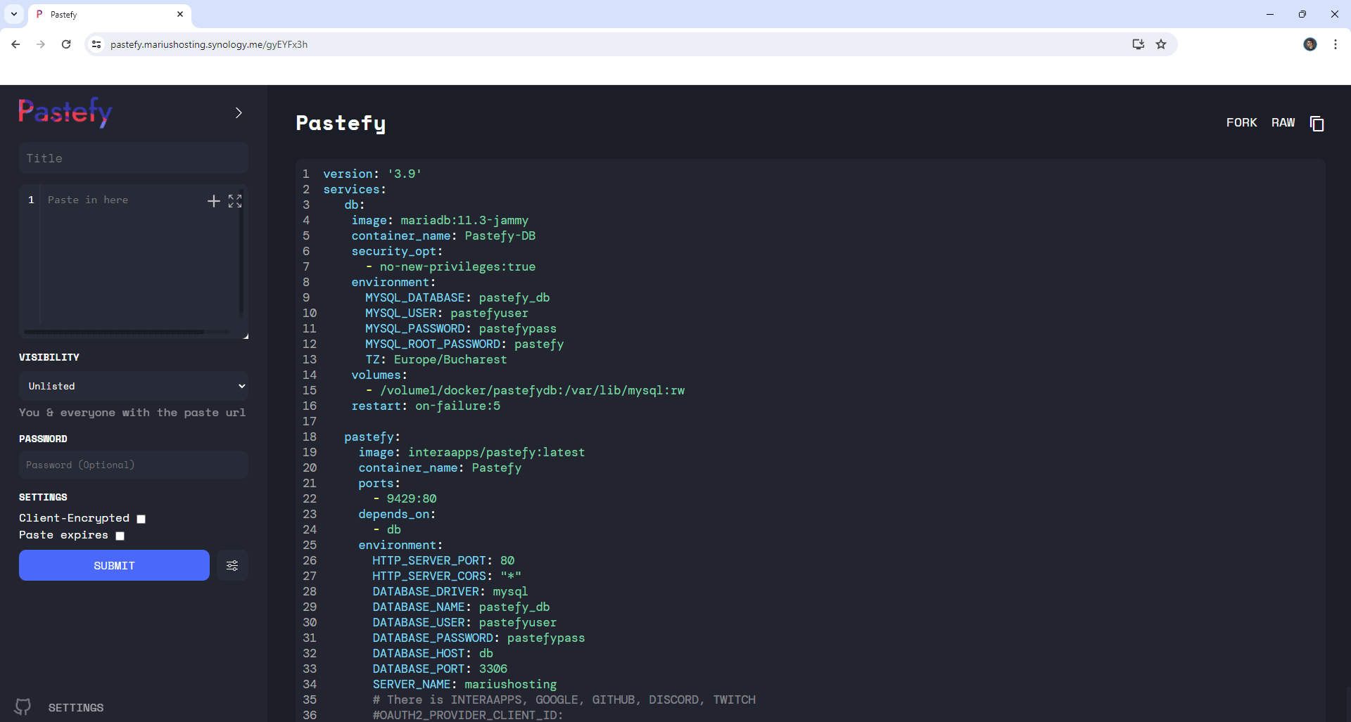Pastefy screenshot 1