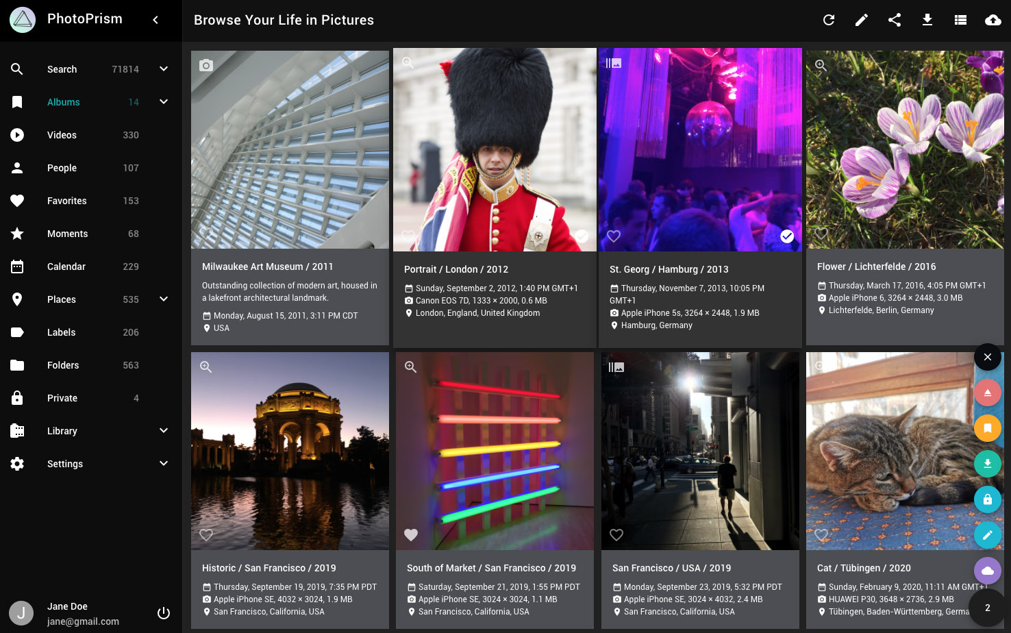 PhotoPrism screenshot 1