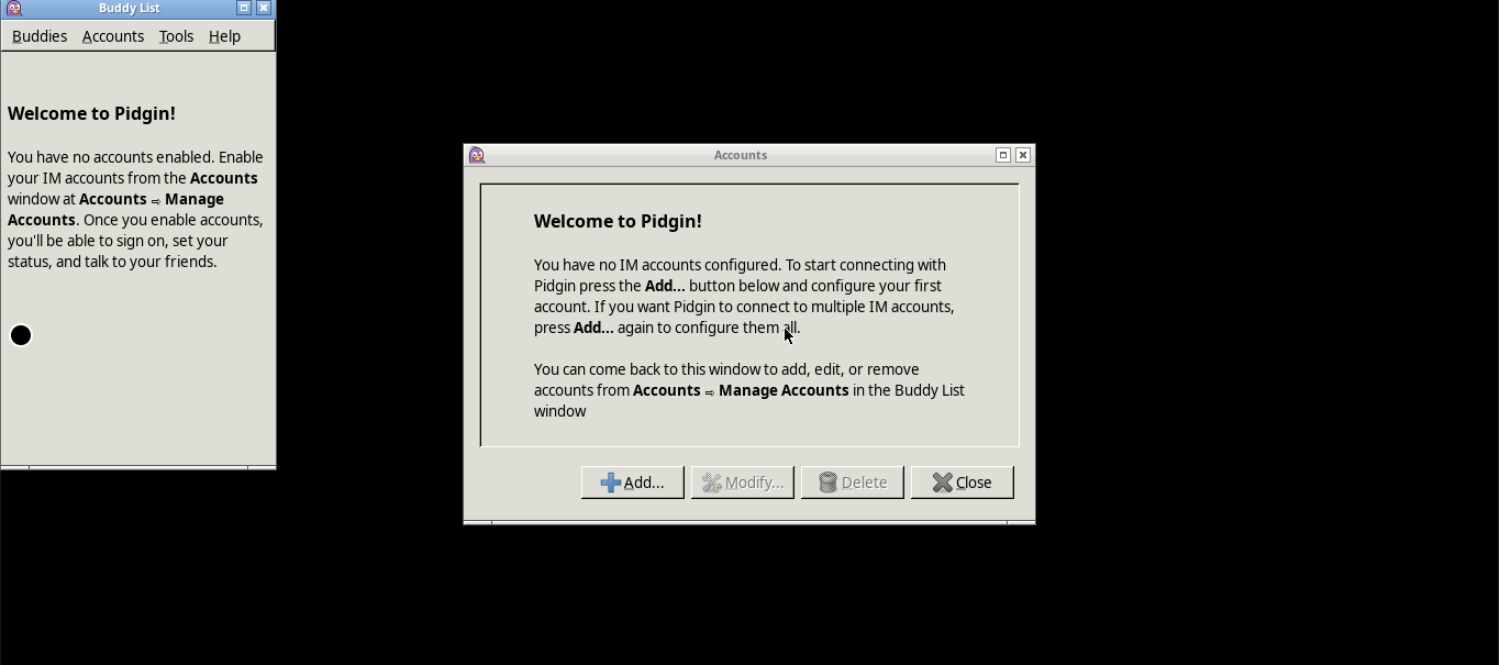 Pidgin screenshot 1