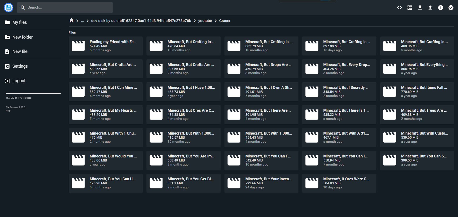 Pinchflat screenshot 1