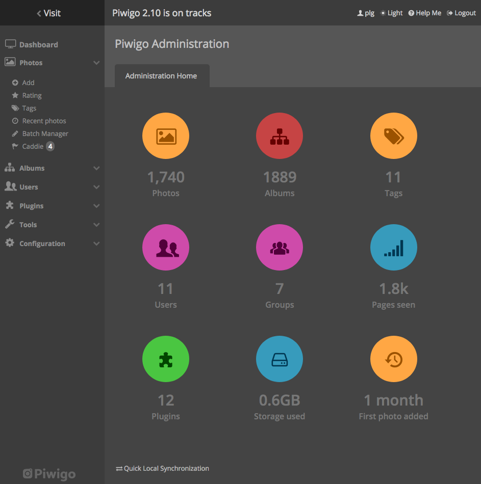 piwigo screenshot 1