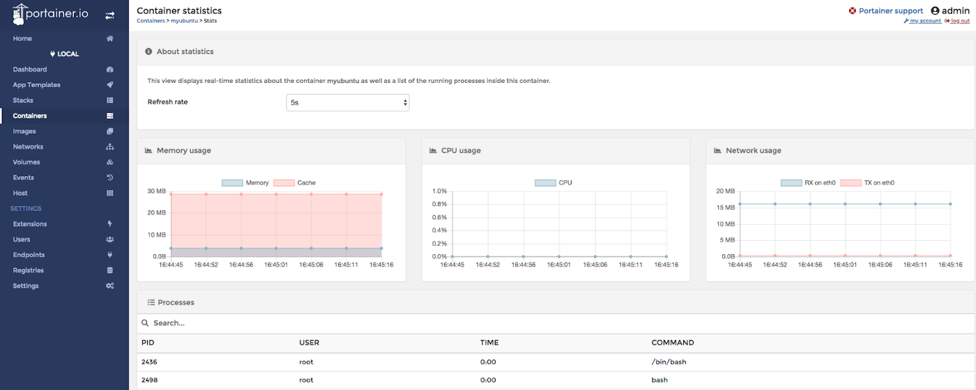 Portainer screenshot 1