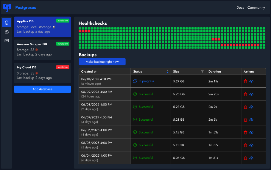 PostgresUS screenshot 1
