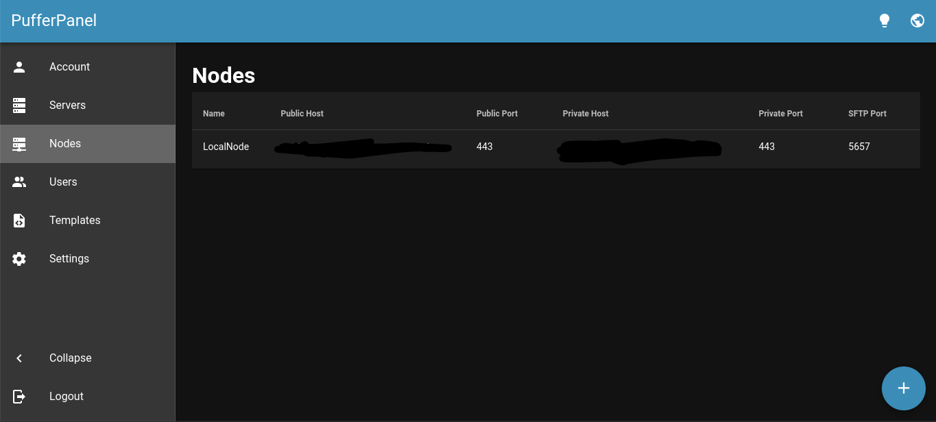 Pufferpanel screenshot 6