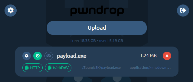 Pwndrop screenshot 1