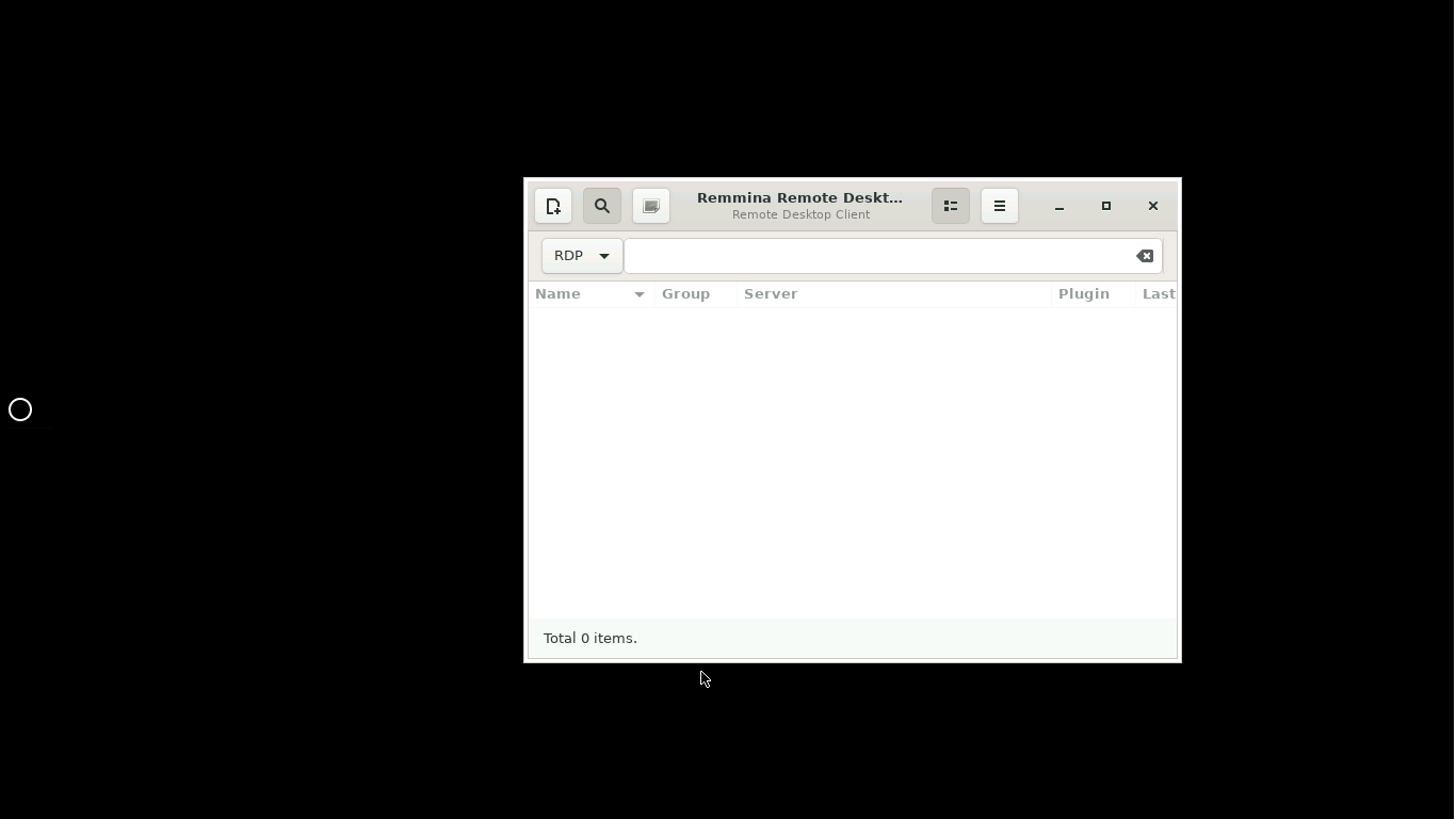 Remmina screenshot 1