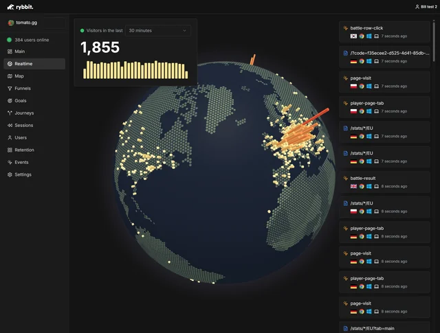 Rybbit screenshot 1
