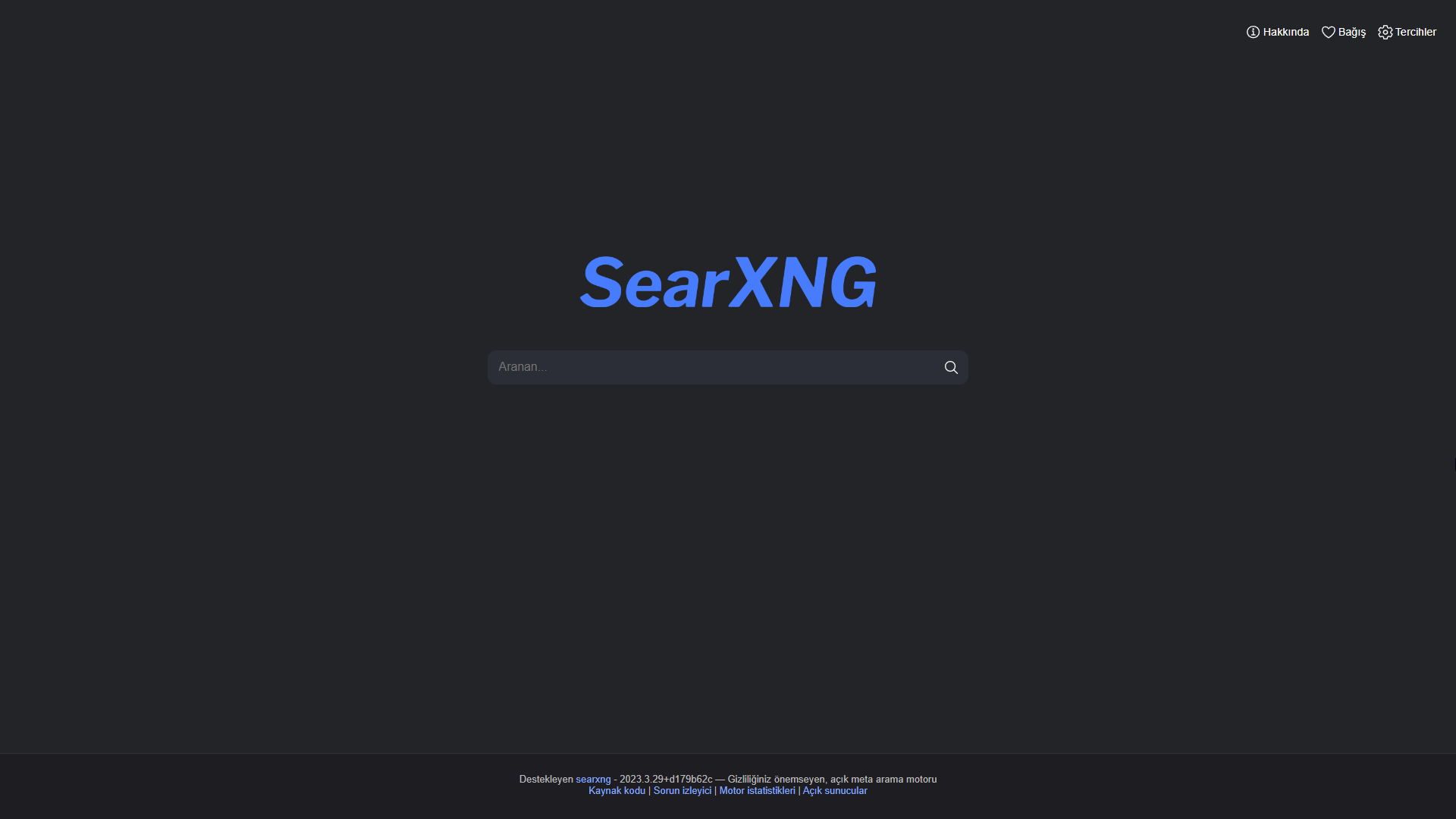 SearXNG screenshot 1