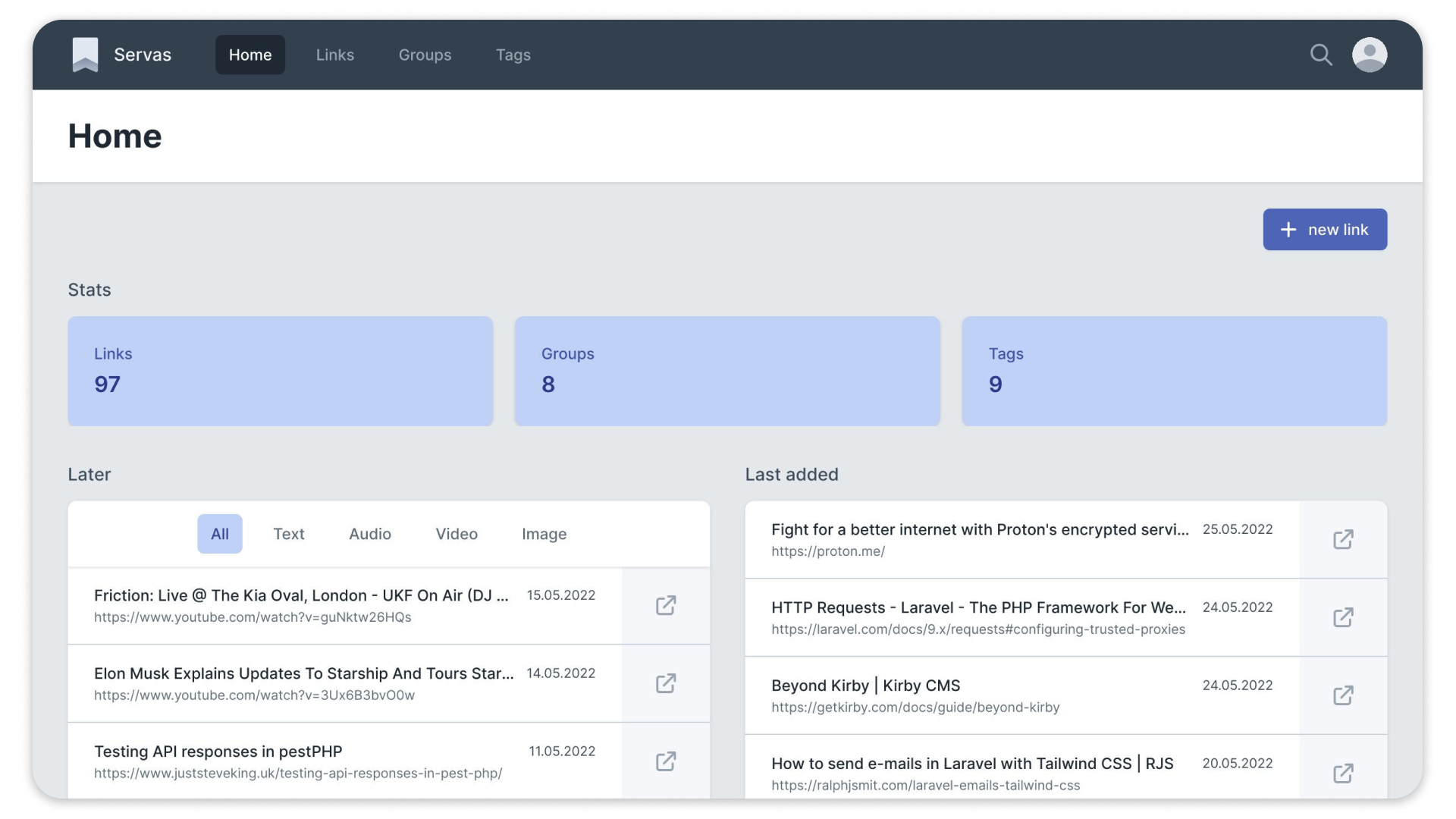 Servas screenshot 1