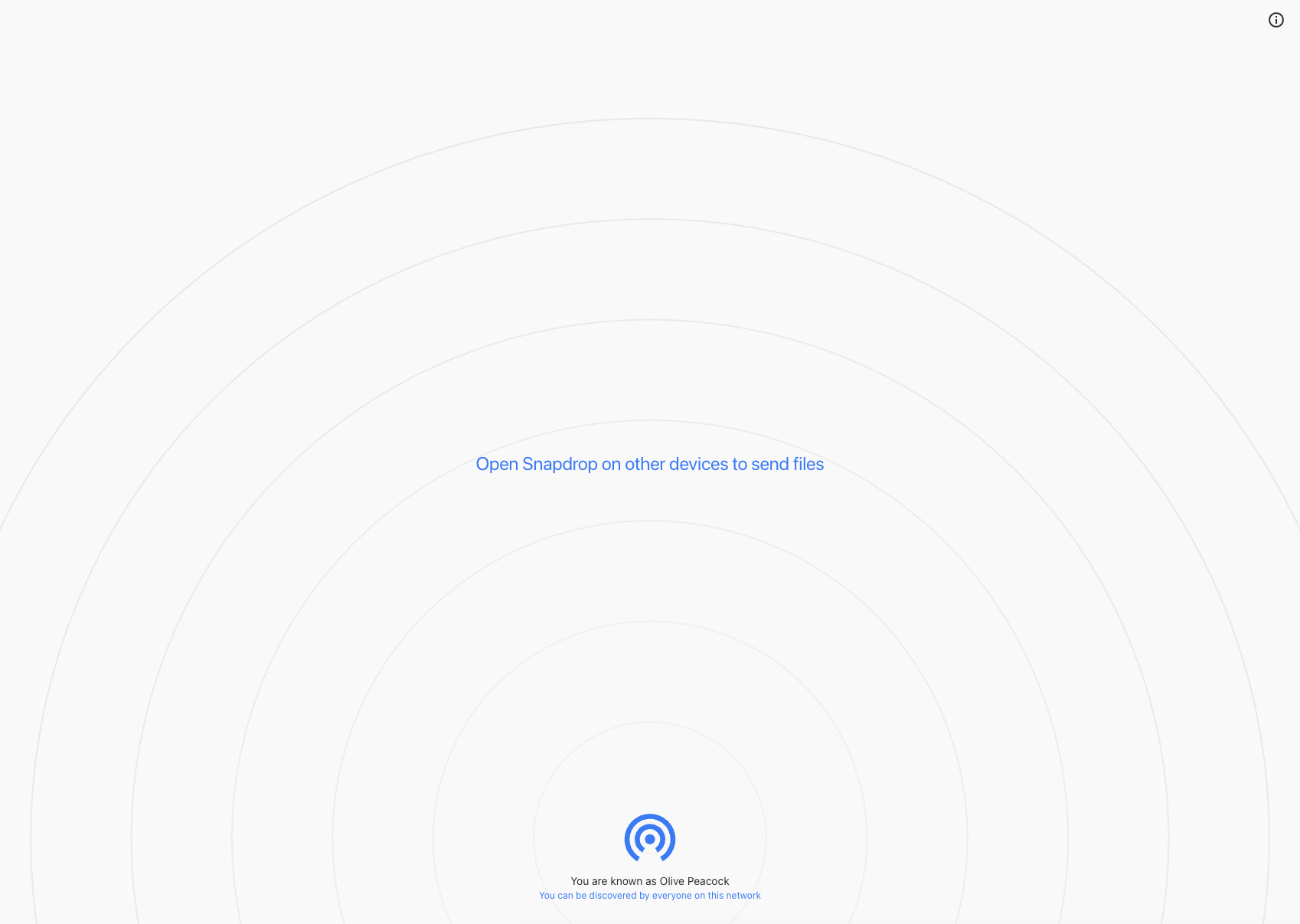 SnapDrop screenshot 1