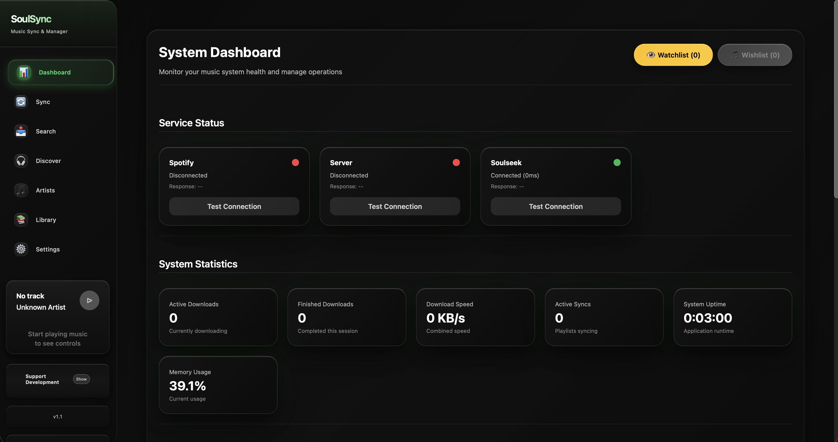 SoulSync screenshot 1