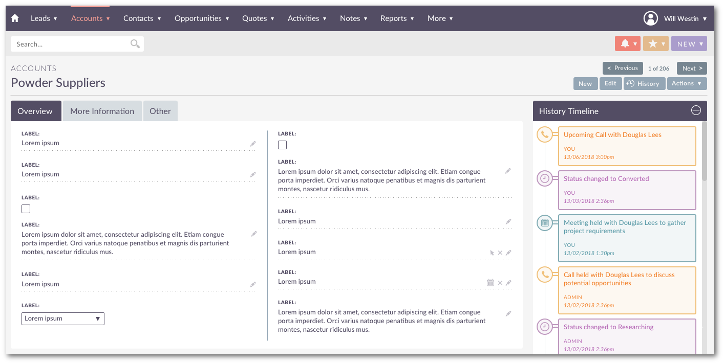 SuiteCRM screenshot 1